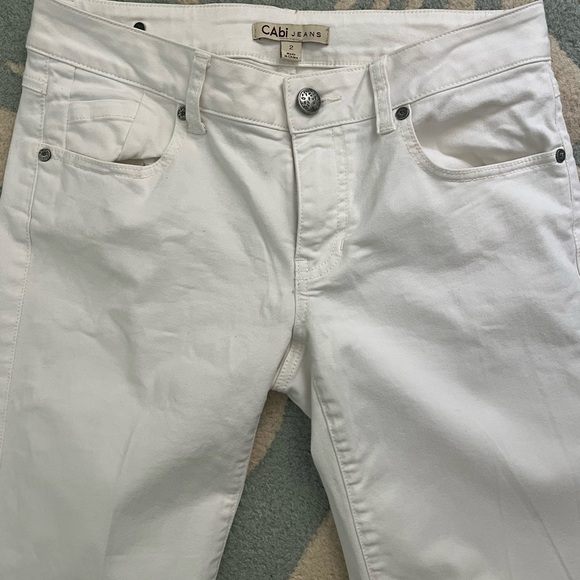 CAbi White Flare Wide Leg Jeans - Picture 2 of 7